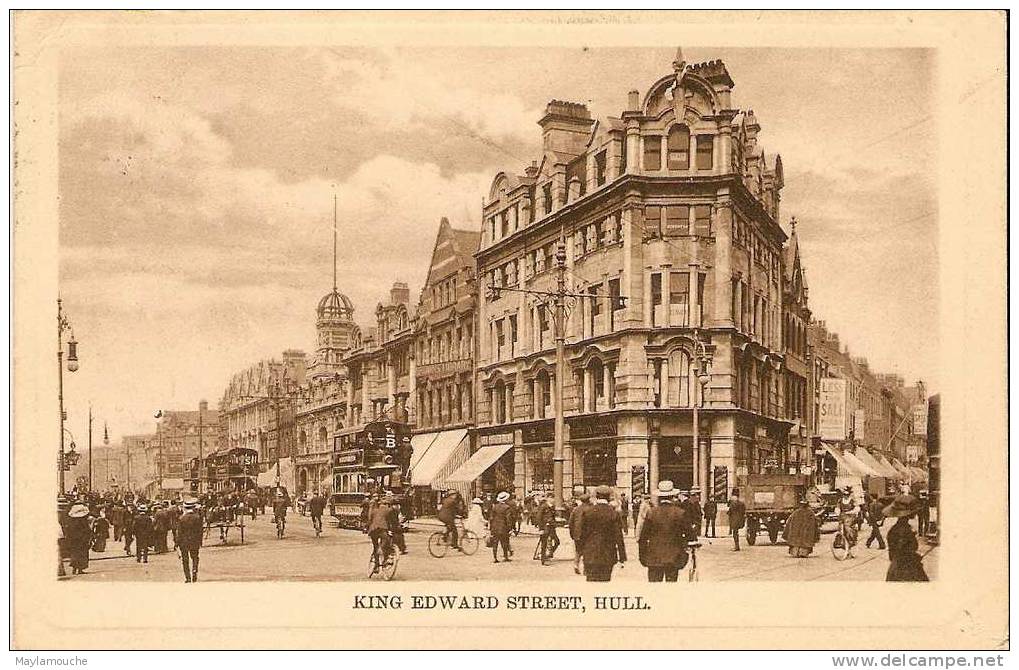 Hull King Edward  Street 1914 - Hull