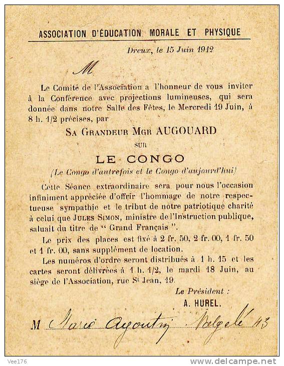 AFRIQUE / CONGO FRANCAIS / Monseigneur ANGOUARD Evêque De Sinita Vicaire Apostolique Du Congo Français - Congo Français