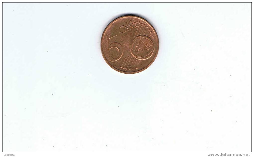 PIECE DE 5 CENTIMES D'EURO AUTRICHE 2008 - Autriche