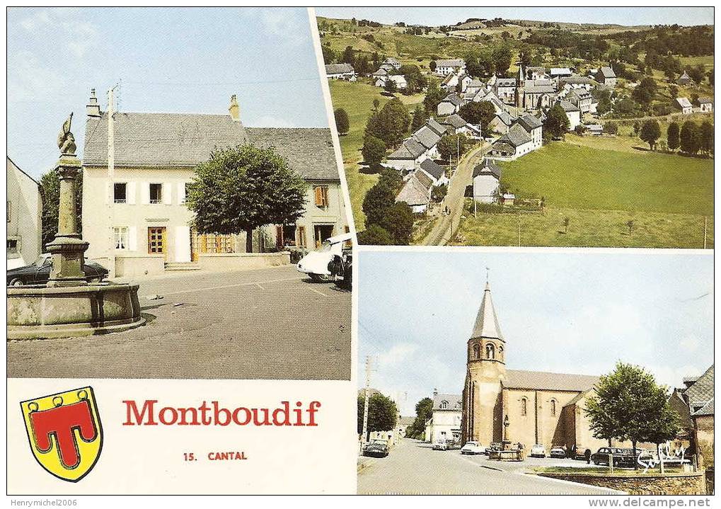 Cantal- Montboudif , Maison Natale De Georges Pompidou Et Vue Aérienne , Ed Photo Sully - Other & Unclassified