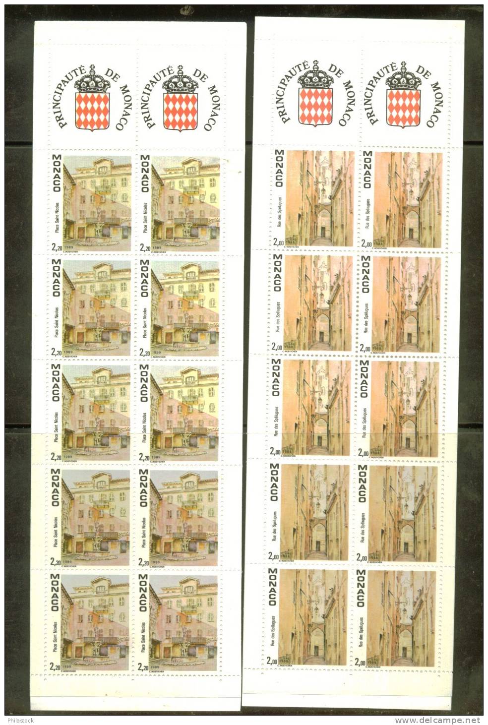 MONACO  N° 1669 & 1670 ** En Carnets Complets - Markenheftchen