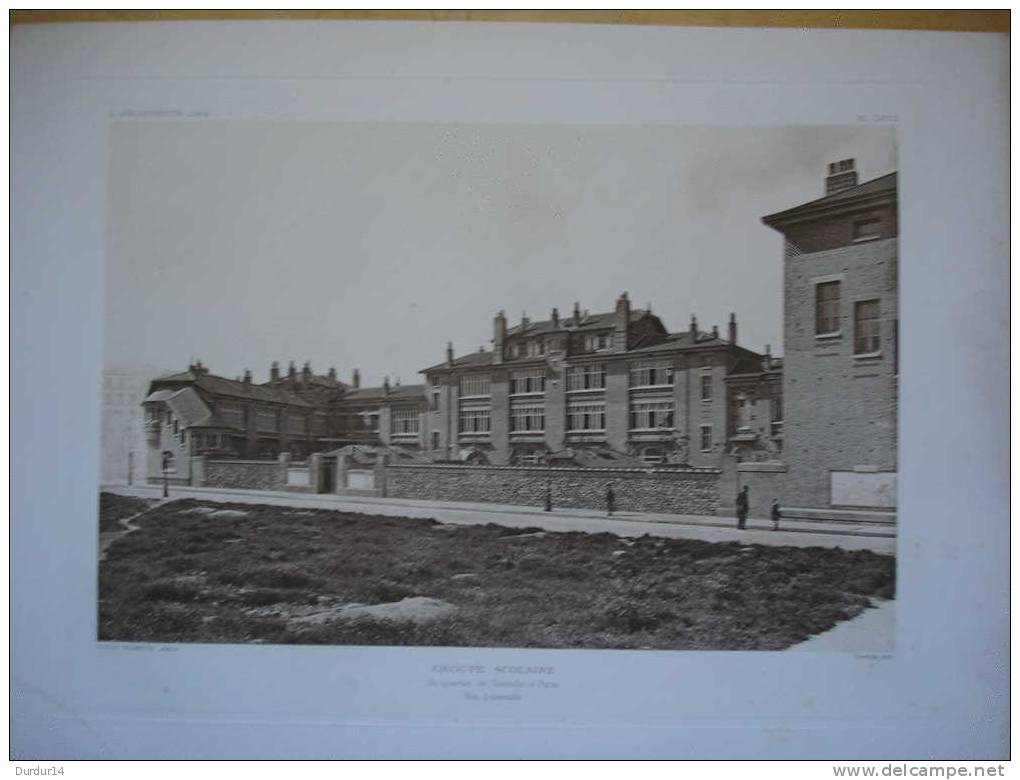 L´Architecture & Art 1912  / PARIS /  Groupe Scolaire Du Quartier De Grenelle  /  Vue D´ensemble - Architettura