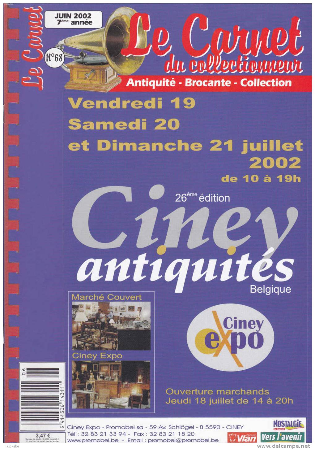 Le Carnet Des Collectionneurs 68 Juin 2002 Le Blue Willow Le Revolver Smith Et Wesson Hasselblad Les Attelages - Verzamelaars