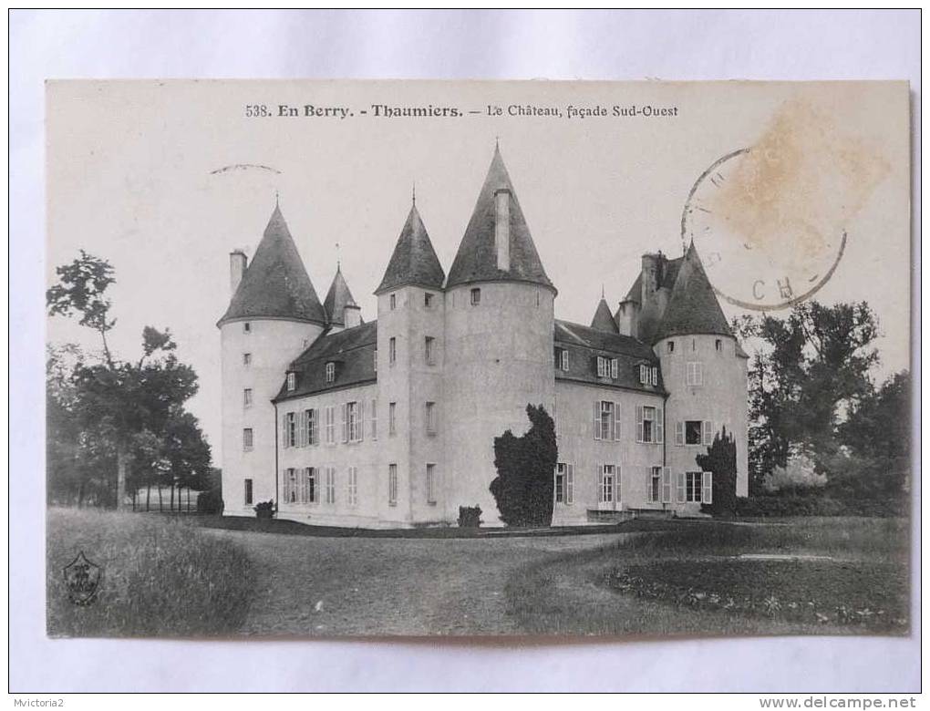 THAUMIERS - Le Chateau, Façade SUD OUEST - Thaumiers