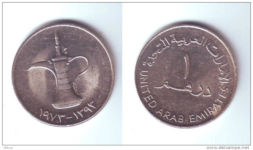 U.A.E. 1 Dirham 1973 - Emiratos Arabes