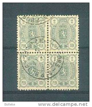 Finlande  -  Yvert  28  Oblitéré  - Rare En Bloc De 4 - Used Stamps