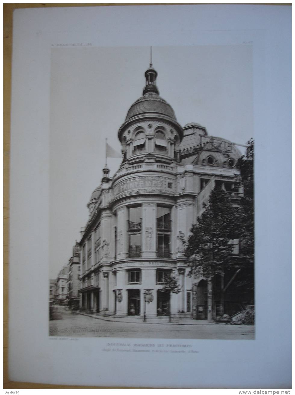 L´Architecture 1911  /  PARIS  Nouveaux Magasins Du PRINTEMPS / Angle BD Haussmann Et Rue Caumartin (IXème Arr.) - Architecture