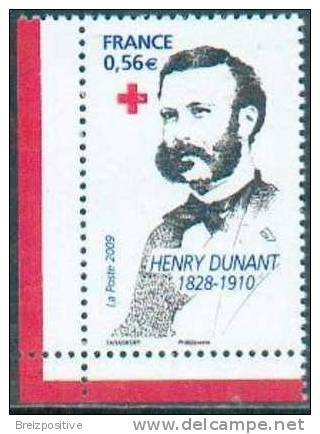 France 2009 - Henry Dunant, Prix Nobel De La Paix, Fondateur De La Croix Rouge/ Nobel Prize For Peace - MNH - Henry Dunant