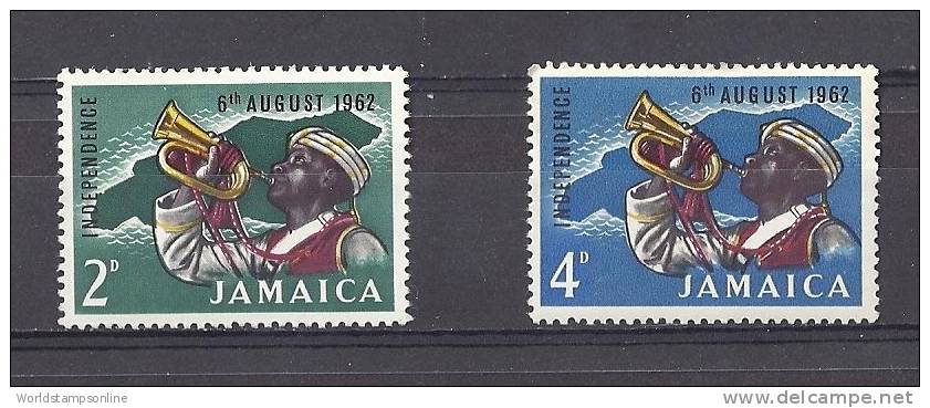 Jamaica, Year 1962, M 195+196, Independance, MNH (**) - Jamaique (1962-...)