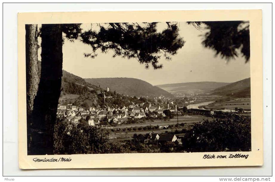 D606    GEMÜNDEN / MAIN  : Blick Vom Zollberg - Gemünden