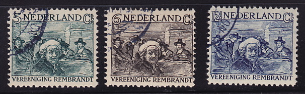 1930  Rembrandt      NVPH  229-231     Oblitérés - Gebruikt