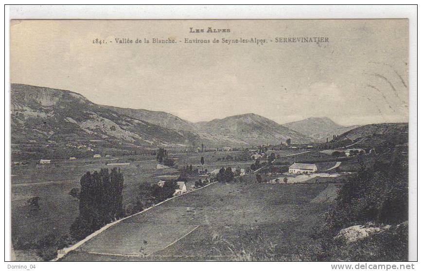 Cpa Du 04-SEYNE Les Alpes- Plaine De SERREVINATIER (série Fournier De GapN°1841) - Forcalquier