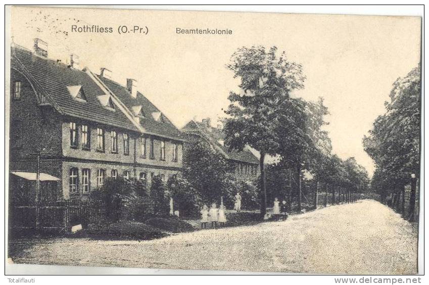 Rothfliess Beamtenkolonie Czerwonka 1.7.1926 Gelaufen Kinder - Ostpreussen