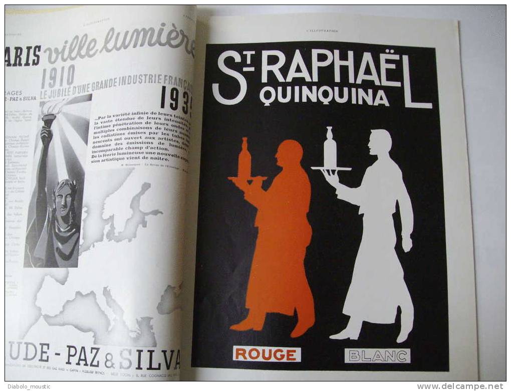 2 Février 1935 :PUB Couleur ; Rue CHAPPE  Haut De Montmartre ;Jean XXII à CAHORS ;Massacre De L 'administrateur BERNARD - L'Illustration