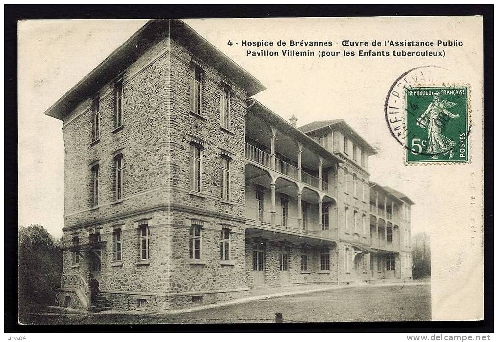 CPA  ANCIENNE- FRANCE- BREVANNES (94)- L'HOSPICE- OEUVRES DE L'ASSISTANCE PUBLIC- PAVILLON VILLEMIN- - Limeil Brevannes