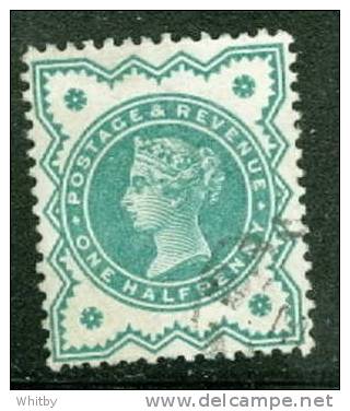 1900 Great Britain 1/2p Queen Victoria #125 - Usati