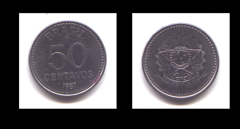 50 CENTAVOS 1987 - Brasilien