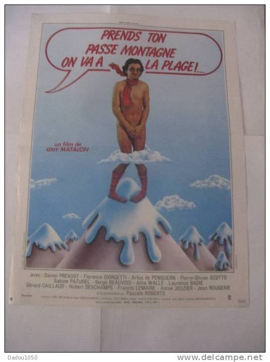 Affiche Cinéma Prends Ton Passe Montagne On Va à La Plage - Affiches & Posters