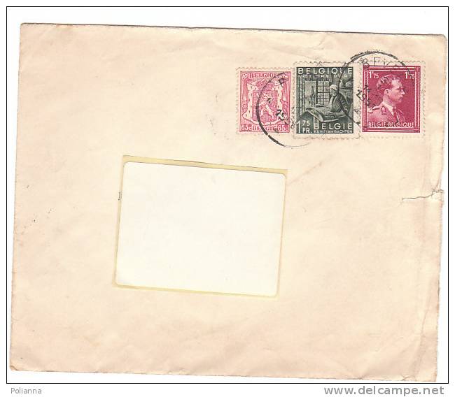 A0490 - 1,75 Franchi Leopoldo 3° + 1,75 Franchi Metiers D'art + 65 Cent. Leone VG Bevers-Torino 1951 - Lettres & Documents
