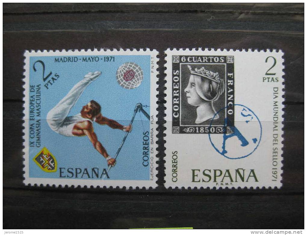 Timbres Espagne : Année 1971 - Neufs