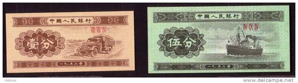 2 Billets Chinois - NEUF Et NON PLIE ! : MINT - Impeccable ! - Chine