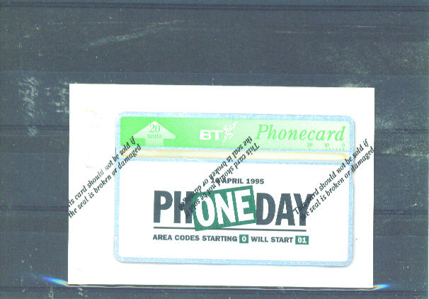 UK - BT Optical Phonecard As Scan/Mint And Sealed - BT Souvenir