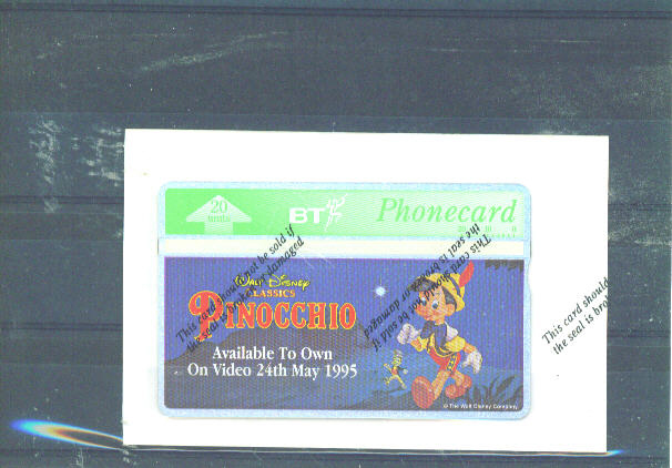 UK - BT Optical Phonecard As Scan/Mint And Sealed - BT Souvenir