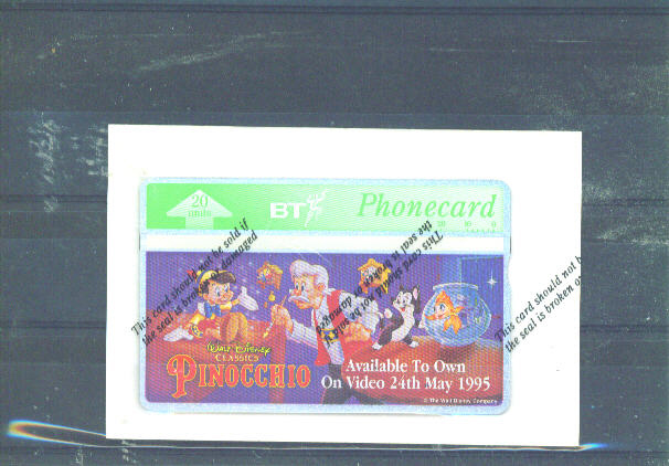 UK - BT Optical Phonecard As Scan/Mint And Sealed - BT Souvenir