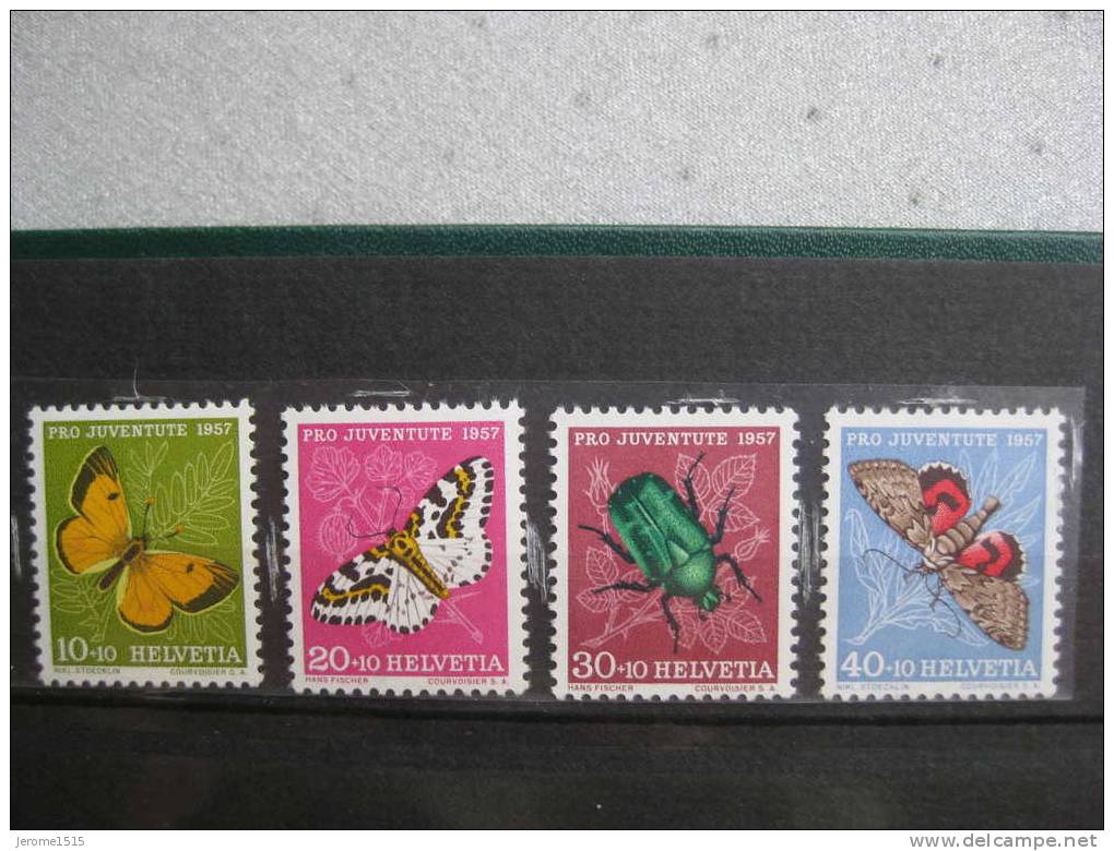 Timbres Suisse  : Pro Juventute 1957** & - Unused Stamps