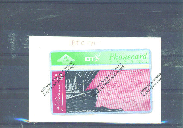 UK - BT Optical Phonecard As Scan/Mint And Sealed - BT Emissioni Commemorative