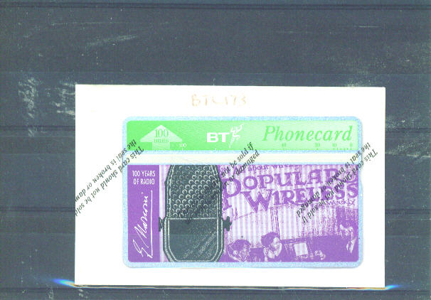UK - BT Optical Phonecard As Scan/Mint And Sealed - BT Commemorative Issues