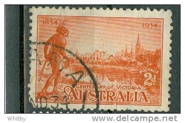 1934 Australia  2p Yarra Yarra Tribesman #142 - Oblitérés