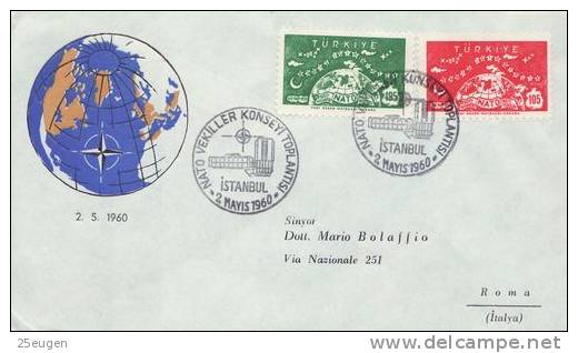 TURKEY 1960 NATO POSTMARK - NAVO