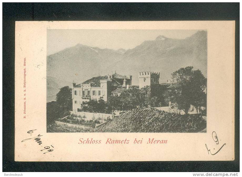 Italie - Merano - Schloss Rametz Bei Meran ( B. Johannes Voyagé En 1899) - Other & Unclassified