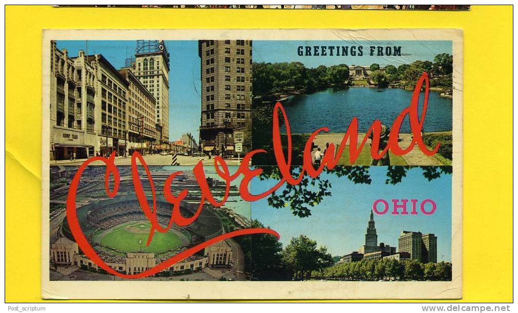 Amérique - Etats-Unis - Cleveland - Carte Multivue - Cleveland