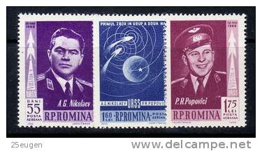 ROMANIA 1962 MICHEL NO 2096-98  MNH - Nuovi