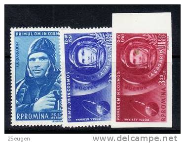ROMANIA 1961 MICHEL NO 1962-64  MNH - Unused Stamps