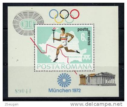 ROMANIA 1972 MICHEL NO BL.93  MNH - Ongebruikt