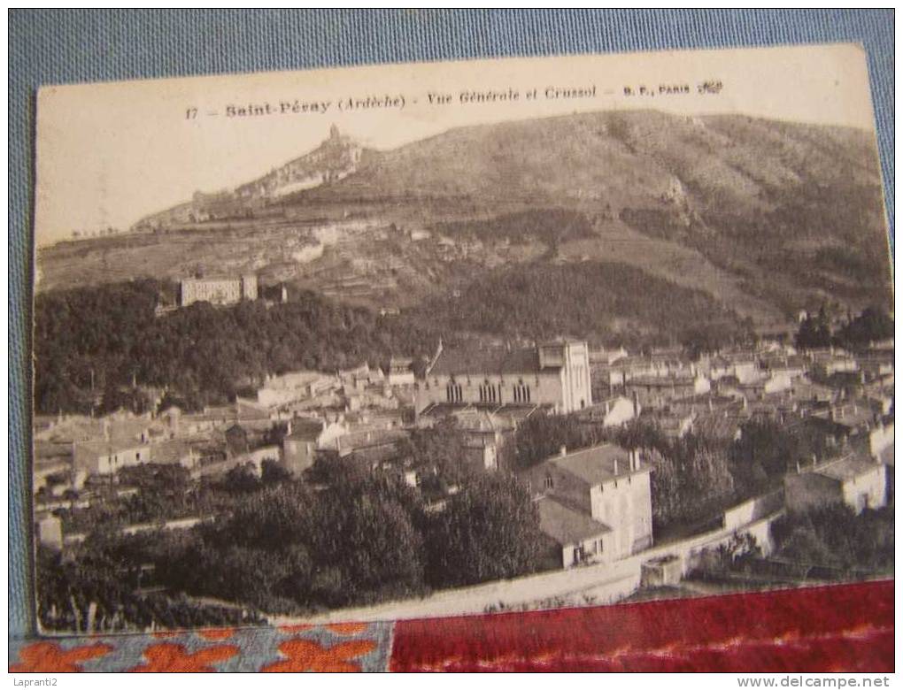 SAINT-PERAY (ARDECHE) VUE GENERALE ET CRUSSOL - Saint Péray