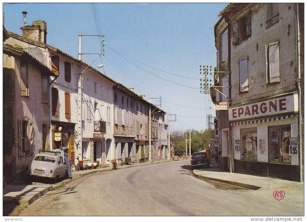 CPSM 81 @ SALVAGNAC @ La Grand´ Rue @ Autos - Epargne @ - Salvagnac