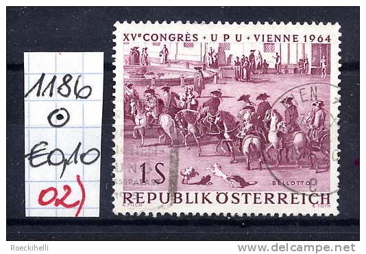 15.6.1964 -  SM A. Satz  "XV. Weltpostkongreß (UPU) Wien 1964" -  O  Gestempelt  -  Siehe Scan  (1186o 02) - Usati