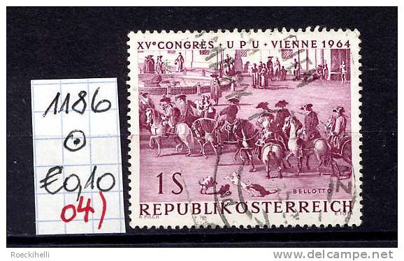 15.6.1964 -  SM A. Satz  "XV. Weltpostkongreß (UPU) Wien 1964"  -  O  Gestempelt  -  Siehe Scan  (1186o 04) - Used Stamps