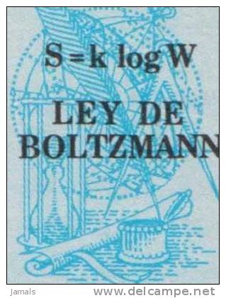 Hourglass, Masonic Symbol, Boltzmann, Physics Equation Of Movement Of Gases Mathematics MNH 1971 Scott C763 Nicaragua - Physique