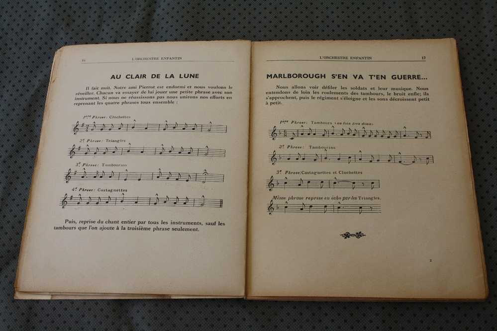 1934-L'ORCHESTRE ENFANTIN COMMENT ON LE CONSTITUE ? MORCEAUX ORCHESTRéS  -NATHAN 80 P LIVRE PARTITION MUSICALE -MUSIQUE - Insegnamento