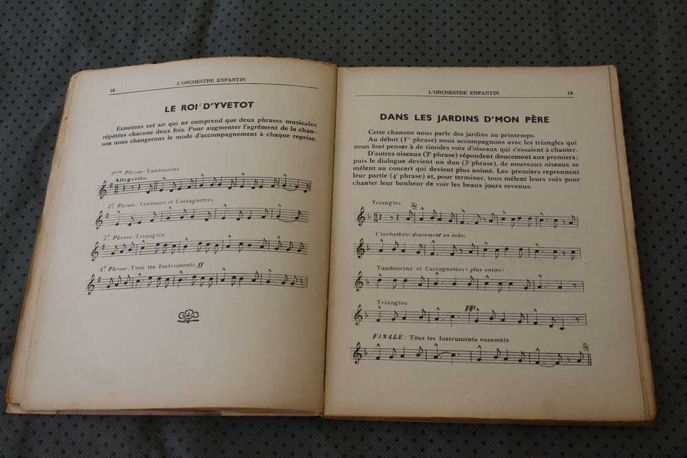 1934-L'ORCHESTRE ENFANTIN COMMENT ON LE CONSTITUE ? MORCEAUX ORCHESTRéS  -NATHAN 80 P LIVRE PARTITION MUSICALE -MUSIQUE - Insegnamento