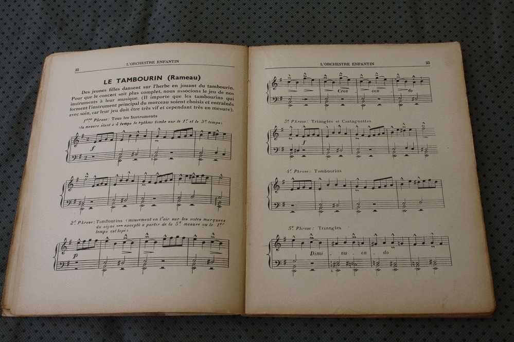 1934-L'ORCHESTRE ENFANTIN COMMENT ON LE CONSTITUE ? MORCEAUX ORCHESTRéS  -NATHAN 80 P LIVRE PARTITION MUSICALE -MUSIQUE