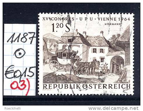 15.6.1964  -  SM A. Satz  "XV. Weltpostkongreß  (UPU)  Wien 1964" -  O Gestempelt  -  Siehe Scan  (1187o 03) - Gebruikt