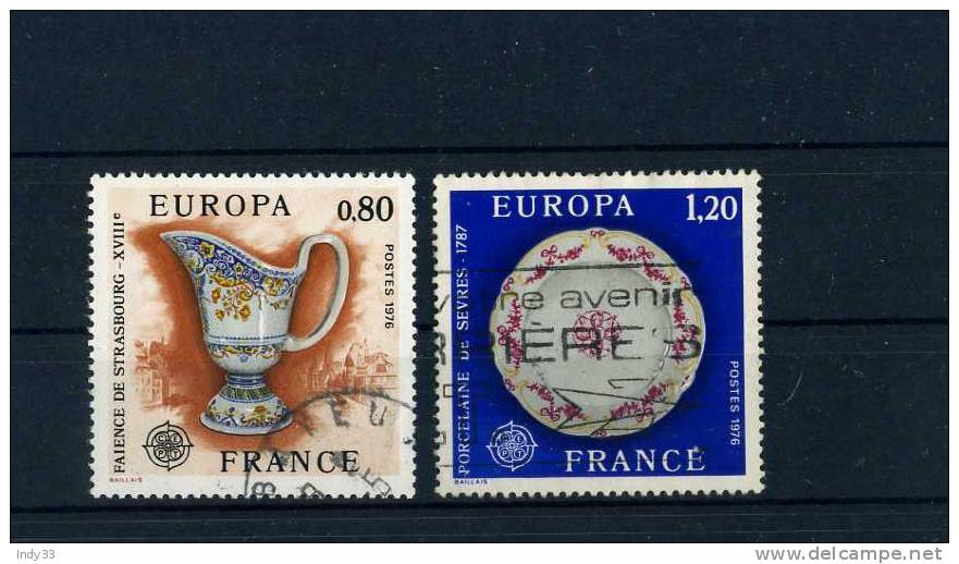 - FRANCE . TIMBRES EUROPA 1976 . OBLITERES - 1976