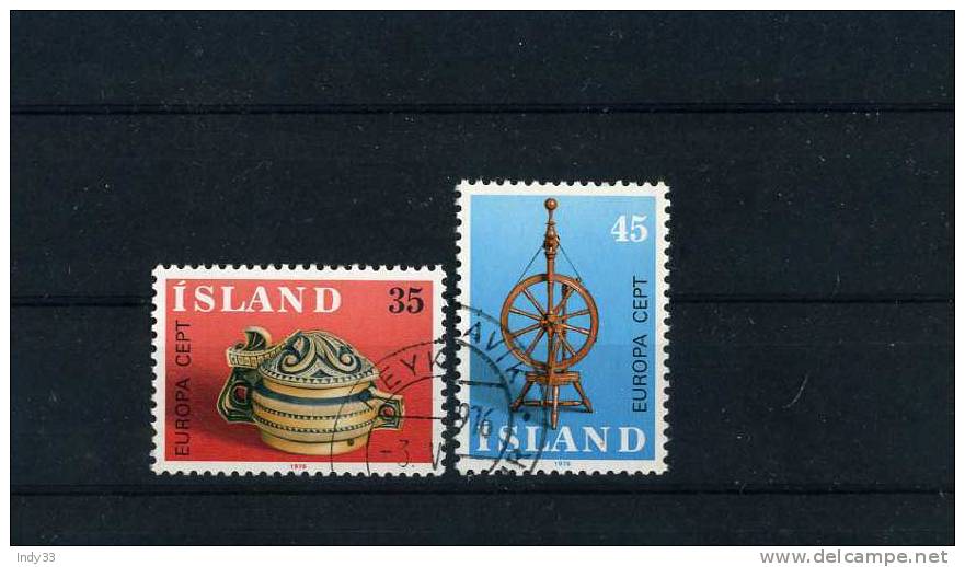 - ISLAND . TIMBRES EUROPA 1976 . OBLITERES - 1976