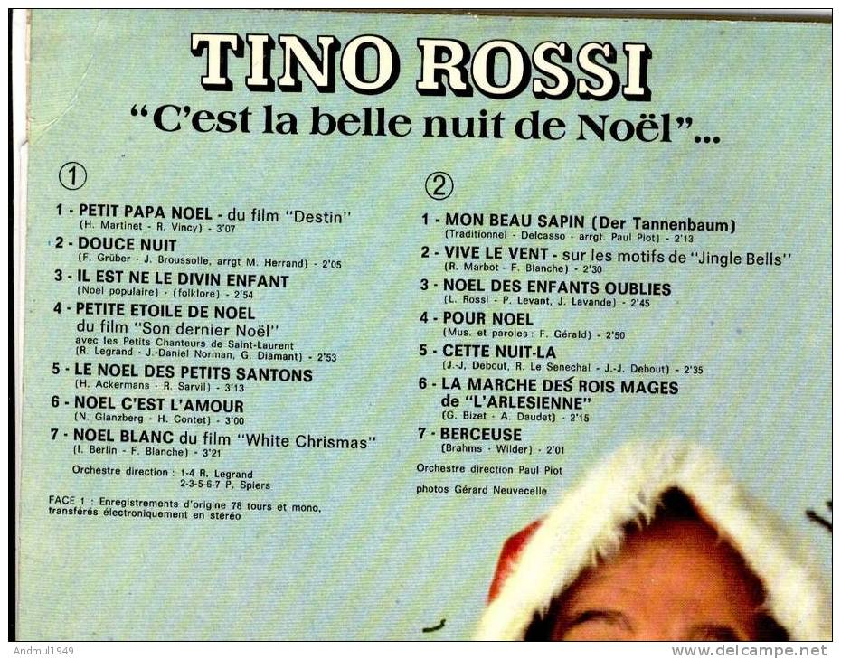 Tino Rossi "C"est La Belle Nuit De Noël" - Christmas Carols